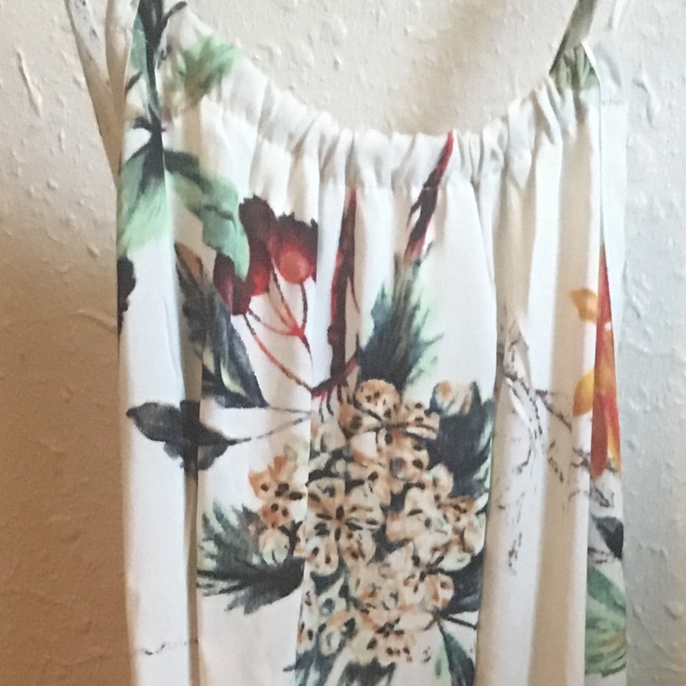 NWT tropical print romper